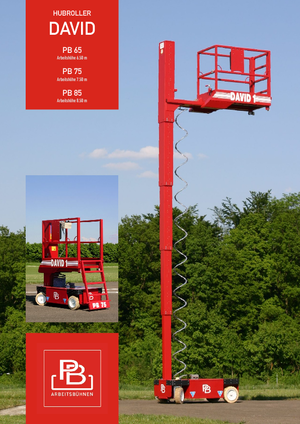 Nacelles ciseaux X su roues PB David 1 PB 75 V