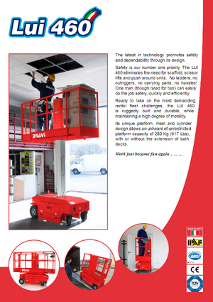 Nacelles à mât vertical unique Bravi Lui 460