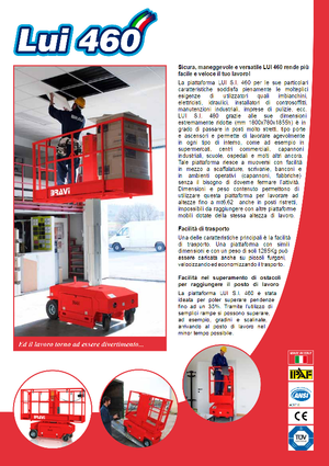 Nacelles à mât vertical unique Bravi Lui 460