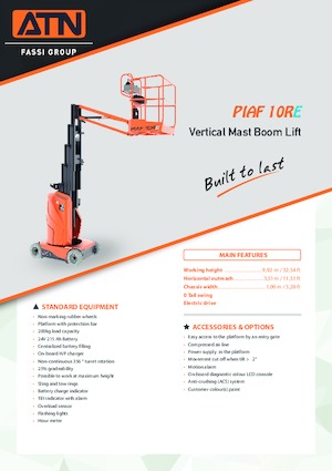 Nacelles à mât vertical unique ATN PIAF 10RE