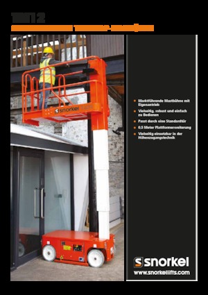 Nacelles à mât vertical unique Snorkel TM12