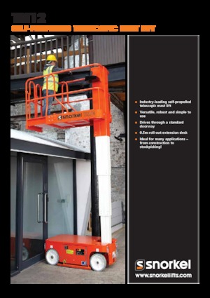 Nacelles à mât vertical unique Snorkel TM12