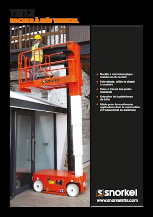 Nacelles à mât vertical unique Snorkel TM12