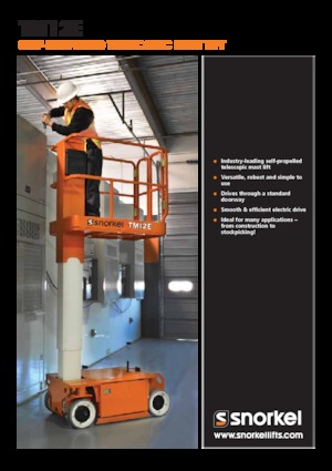 Nacelles à mât vertical unique Snorkel TM12E