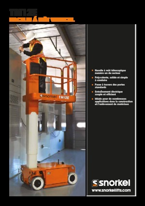 Nacelles à mât vertical unique Snorkel TM12E