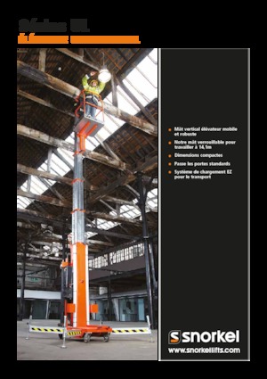 Nacelles à mât vertical unique Snorkel UL40