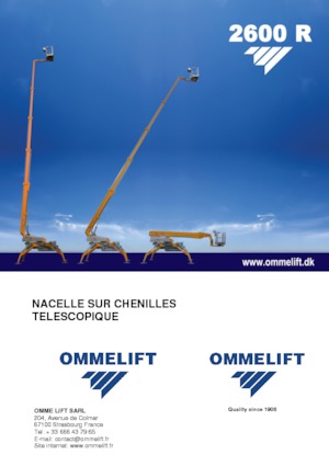 Nacelles télescopiques sur chenilles OMMELIFT 2600 R