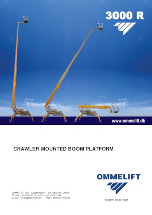 Nacelles télescopiques sur chenilles OMMELIFT 3000 R