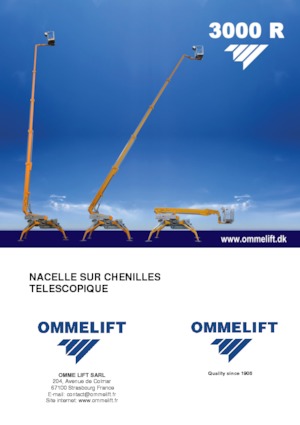 Nacelles télescopiques sur chenilles OMMELIFT 3000 R