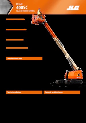 Nacelles télescopiques sur chenilles JLG 400SC