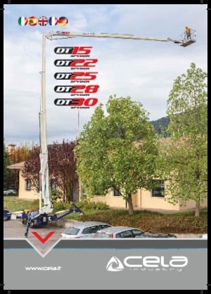 Nacelles à bras articulés sur chenilles CELA DT25 Spyder