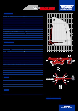 Nacelles télescopiques sur chenilles TEUPEN LEO23T 
