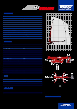 Nacelles télescopiques sur chenilles TEUPEN LEO23T 