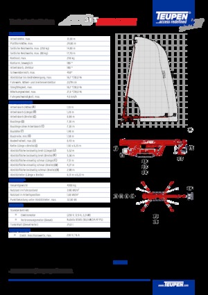 Nacelles télescopiques sur chenilles TEUPEN LEO31T