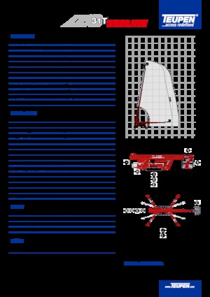 Nacelles télescopiques sur chenilles TEUPEN LEO31T