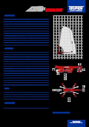 Nacelles télescopiques sur chenilles TEUPEN LEO31T