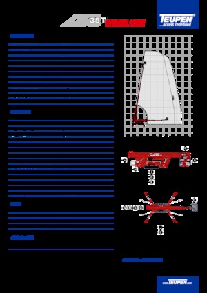 Nacelles télescopiques sur chenilles TEUPEN LEO35T