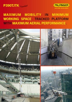 Nacelles télescopiques sur chenilles Palfinger P 390 TJTK