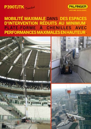 Nacelles télescopiques sur chenilles Palfinger P 390 TJTK
