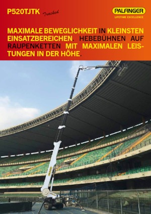Nacelles télescopiques sur chenilles Palfinger P 520 TJTK