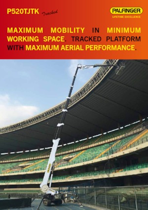 Nacelles télescopiques sur chenilles Palfinger P 520 TJTK