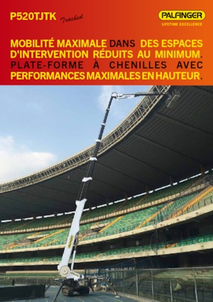 Nacelles télescopiques sur chenilles Palfinger P 520 TJTK