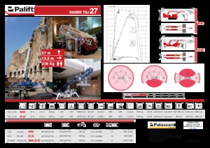 Nacelles télescopiques sur chenilles Palazzani TSJ 27 C
