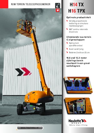Nacelles télescopiques sur roues Haulotte H16 TPX