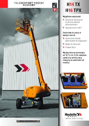 Nacelles télescopiques sur roues Haulotte H16 TPX