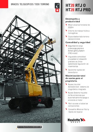 Nacelles télescopiques sur roues Haulotte HT28 RTJ PRO