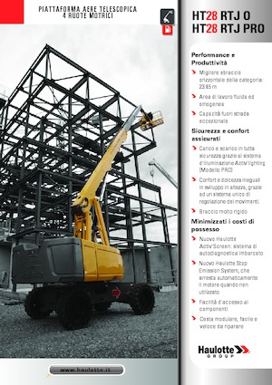 Nacelles télescopiques sur roues Haulotte HT28 RTJ PRO