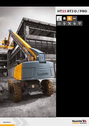 Nacelles télescopiques sur roues Haulotte HT23 RTJ PRO