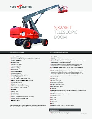 Nacelles télescopiques sur roues Skyjack SJ 82 T