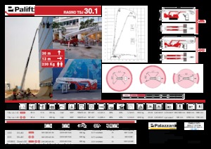 Nacelles télescopiques sur roues Palazzani TSJ 30.1 R