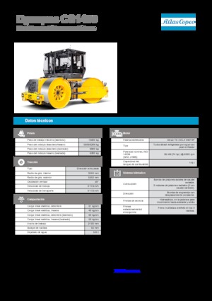 Rouleaux  trijantes Dynapac CS 1400