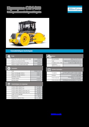 Rouleaux  trijantes Dynapac CS 1400