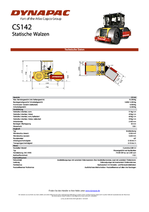 Rouleaux  trijantes Dynapac CS 142