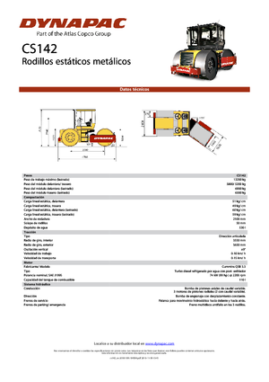 Rouleaux  trijantes Dynapac CS 142