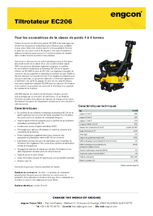 Tiltrotateur engcon EC206