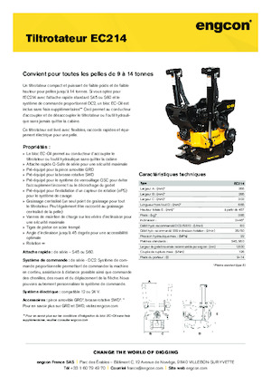 Tiltrotateur engcon EC214
