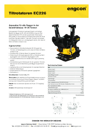 Tiltrotateur engcon EC226