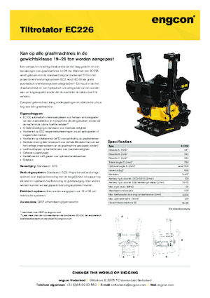 Tiltrotateur engcon EC226