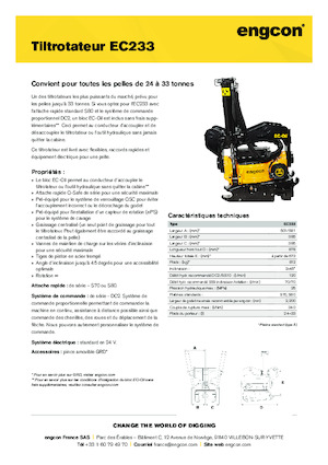 Tiltrotateur engcon EC233