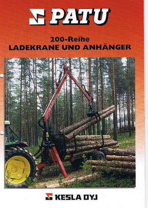 Grues de chargement à bois Patu 203 T