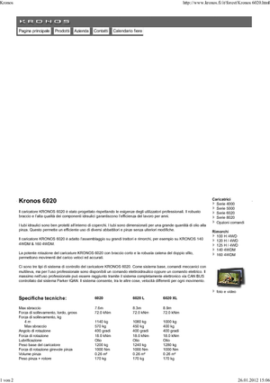Grues de chargement à bois Kronos 6020 