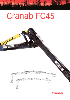 Grues de chargement à bois Cranab FC 45 DT