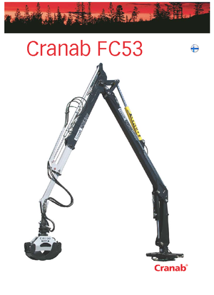 Grues de chargement à bois Cranab FC 53 DT
