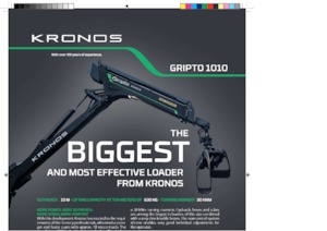 Grues de chargement à bois Kronos Gripto 1010