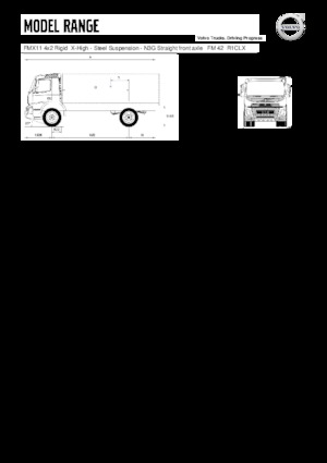 Chassis Volvo Trucks FMX11.330 4x2 Rigid X-High
