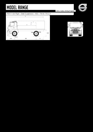 Chassis Volvo Trucks FMX11.330 4x4 Rigid